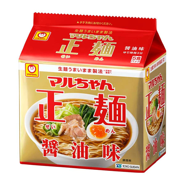 Maruchan Shomen Soy Sauce Flavoured 5 Pack Instant Noodle - Tokyo Snack Land