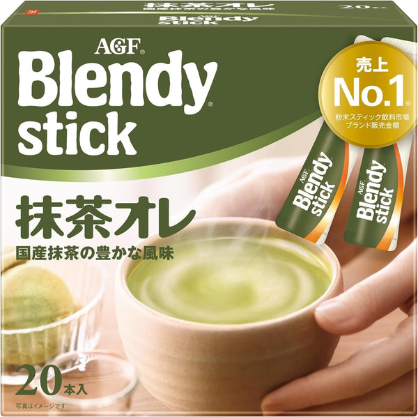 AGF Blendy Sticks, Matcha Olei, Powdered Matcha, 20 Pieces (x 1) | j-Grab Mall Sakura Japan