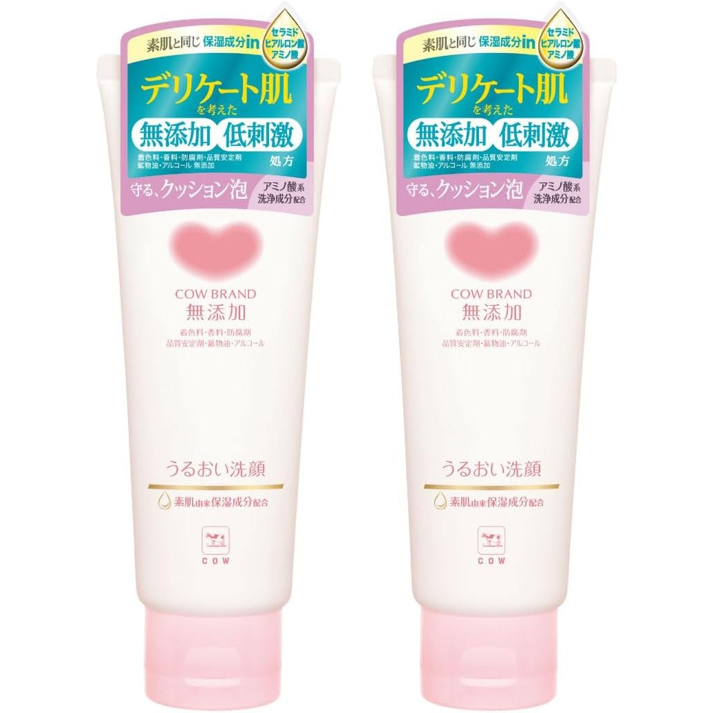 Cow Brand Milk Additive-Free Moisturizing Face Wash (2-Pack 110g each)
