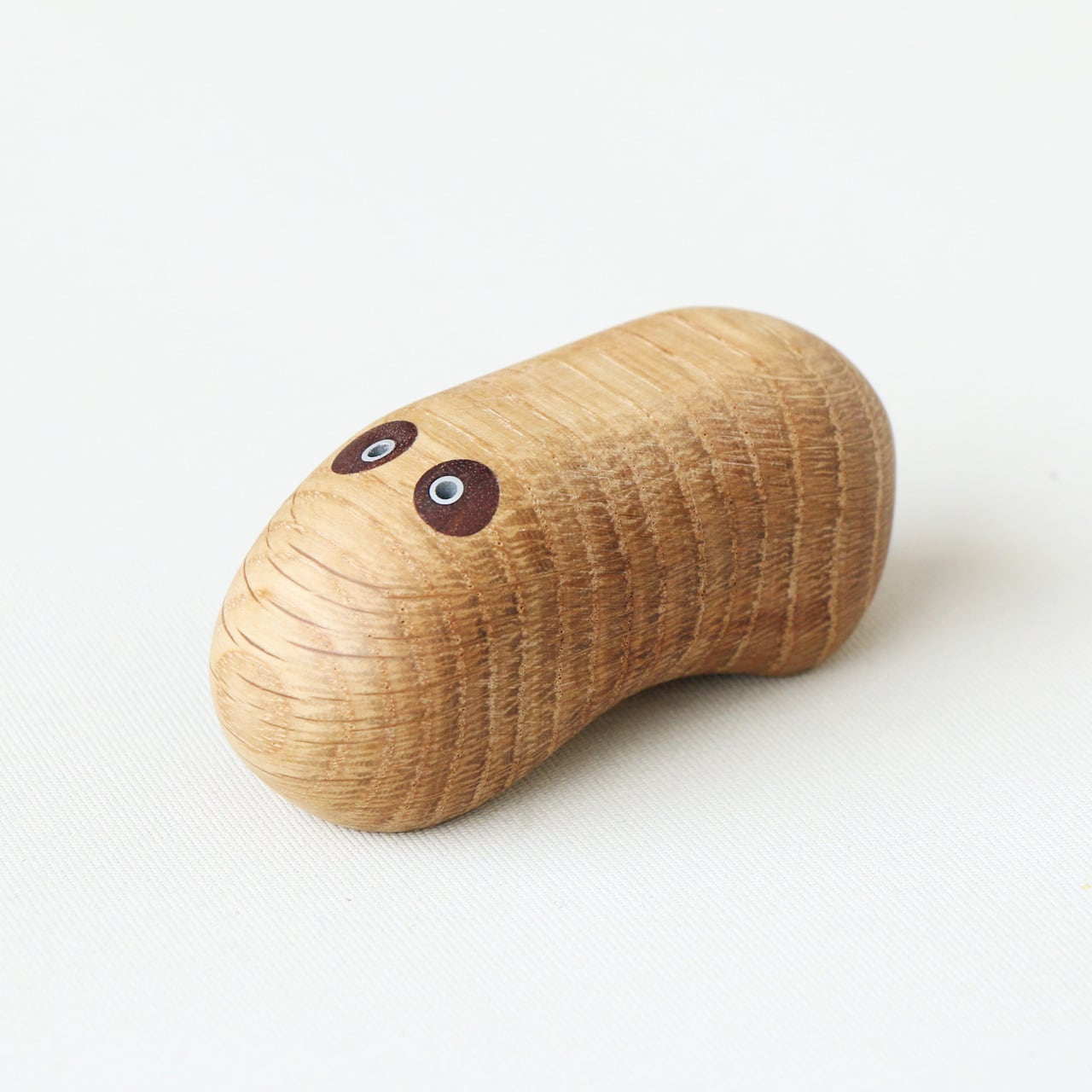 置物 vintage wood signboard Staring Wooden Paperweight Desk Mascot with Rattle Sound - Suzuki Kobo