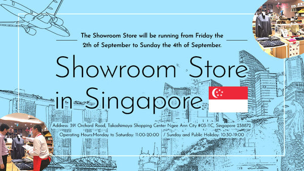 【Limited to 9/2-9/4】j-Grab Mall showroom store in Singapore will be open !
