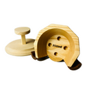 Wooden Samurai Kabuto Helmet Ornament, Handcrafted By Ricod - Shizuoka City