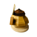 Wooden Samurai Kabuto Helmet Ornament, Handcrafted By Ricod - Shizuoka City