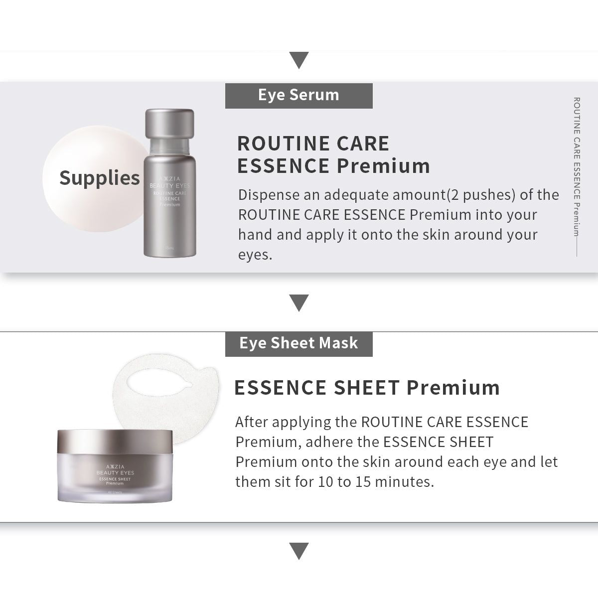 AXXZIA Beauty Eyes Routine Care Essence Premium 15ml Skin Care Japan