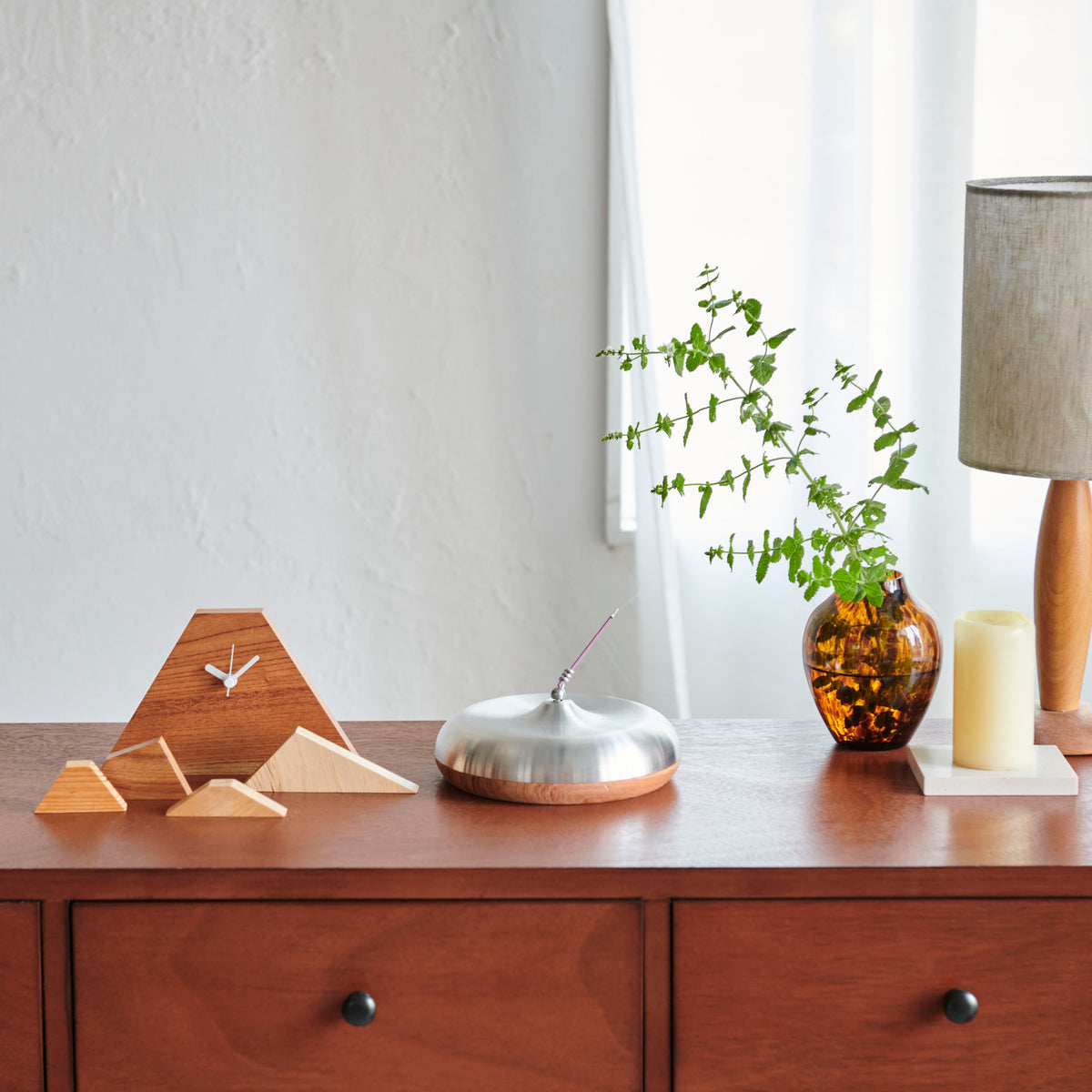 Sano Design Yamatokei Wooden Mountain Fuji Design Clock Kawasaki