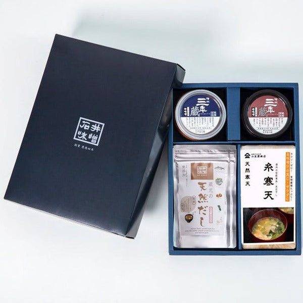 Healthy Miso Soup Experience Gift Set with Agar agar and Natural Broth Made in JAPAN / Ishii Miso