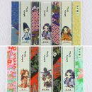 Pochibukuro (Small Decorative Envelope) with Gratitude Messages -Set of 3- (Murasaki Shikibu, Fujiwara no Michinaga, Abe no Seimei, Sei Shonagon, Akiko) Manga-Style Designs - Kurumira Shop