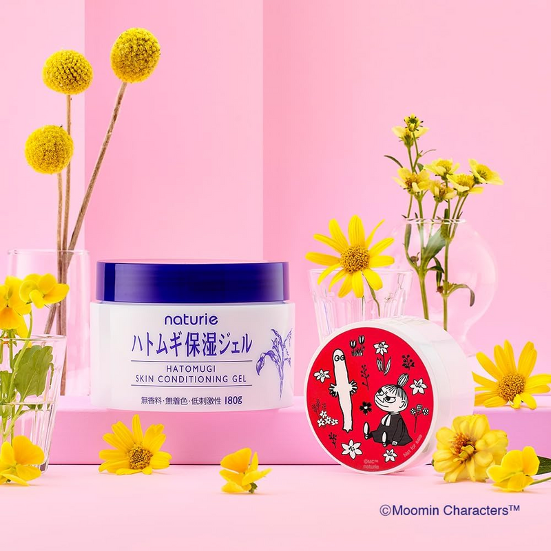 HanaJirushi naturie Hatomugi Moisturizing Gel Moomin Design 180g – Made in JAPAN - Tokyo Sakura Mall