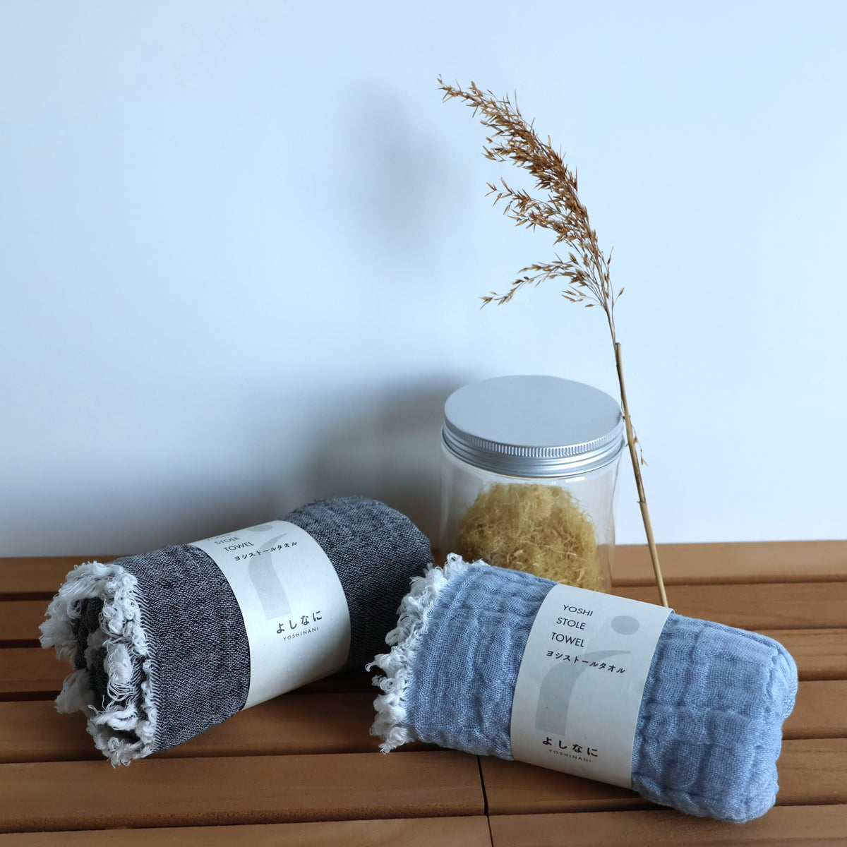 YOSHINANI Reed Cotton Stole Towel Soft Quick Dry 120cm - Kawasaki City