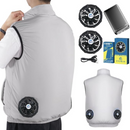 Vivisan Air-Conditioned Work Vest with Fan & Battery, Ultra Lightweight & Thin, 35800mAh, Cooling Sleeveless Jacket, 3 Wind Levels, UV Protection – Made in JAPAN - Tokyo Sakura Mall