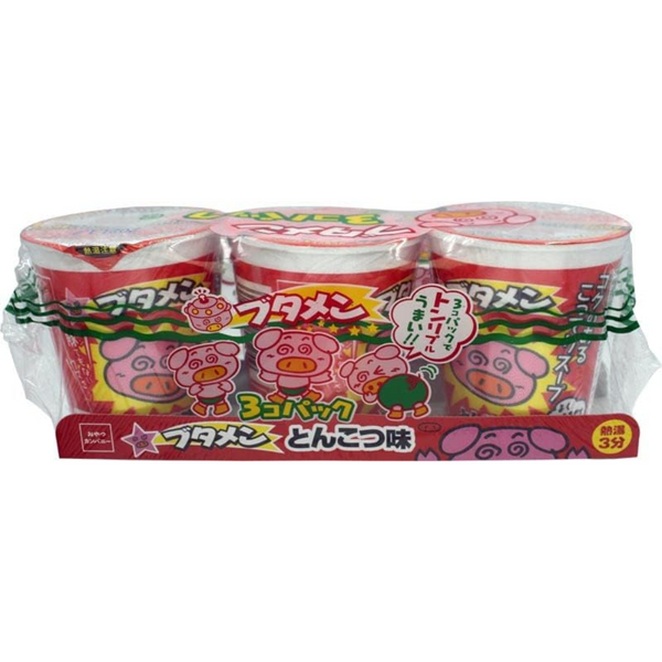 Oyatsu Company Baby Star Butamen Pork Bone Flavor 3-Pack Instant Ramen 105g – Made in JAPAN - Tokyo Sakura Mall