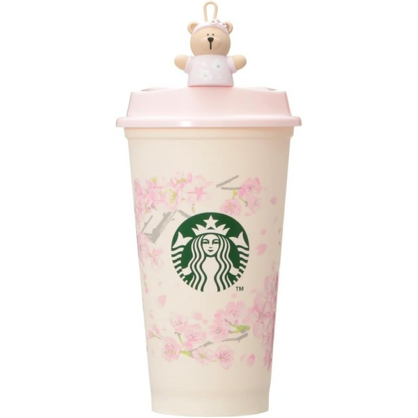 Starbucks Japan Exclusive SAKURA Reusable Cup 473ml + Drink Hole Cap - Tokyo Sakura Mall