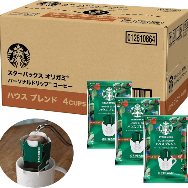 Starbucks Japan Exclusive Origami Drip Coffee House Blend 4 Bags × 6 Boxes - Tokyo Sakura Mall