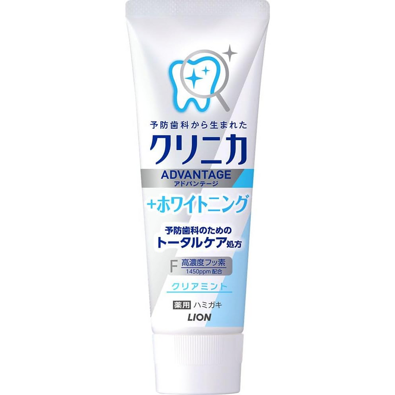 LION Clinica Advantage Whitening Toothpaste Clear Mint 130g – Made in JAPAN - Tokyo Sakura Mall