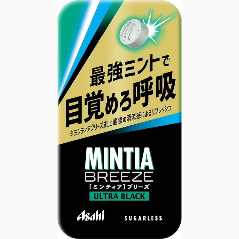 Asahi Mintia Breeze Ultra Black 30 Tablets x 8 Packs – Extra Strong Menthol – Made in JAPAN - Tokyo Sakura Mall