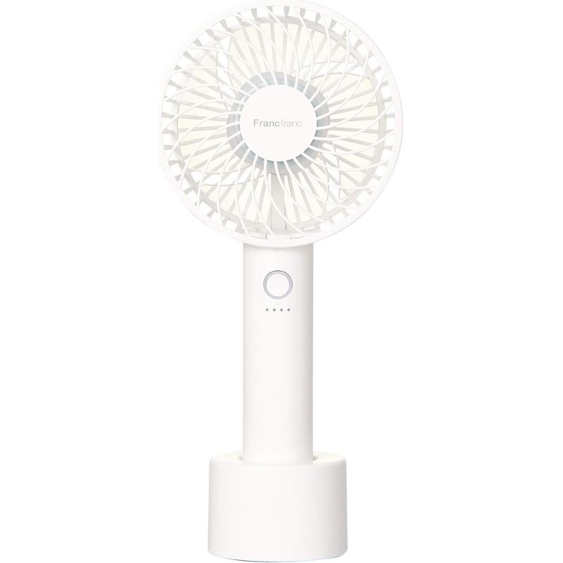 Francfranc Handy Fan 2025 Model White USB Type-C – Made in JAPAN - Tokyo Sakura Mall