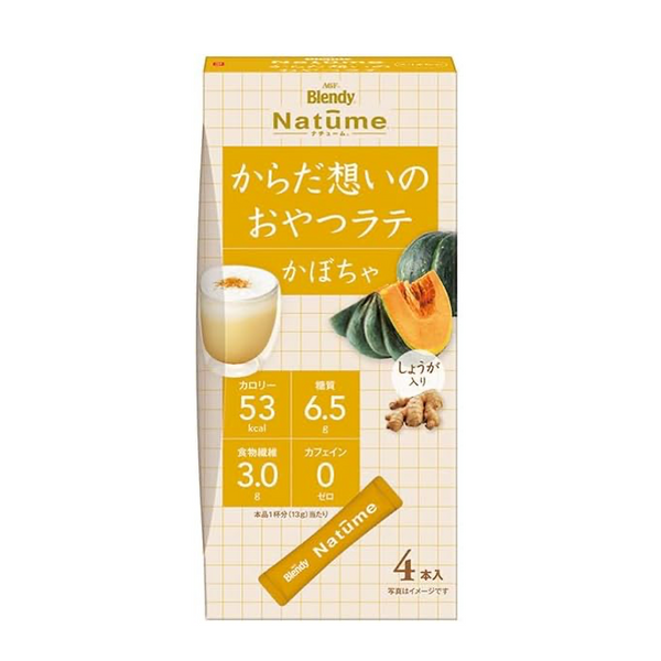 AGF Blendy Natume Latte with Body Feeling Latte Pumpkin 4 Stick 12 Boxes - TSM
