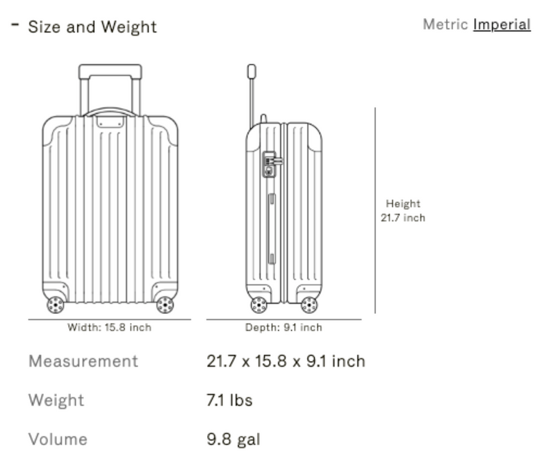 RIMOWA JAPAN 36L Genuine Essential-Cabin Travel Lightweight Suitcase Send From JAPAN