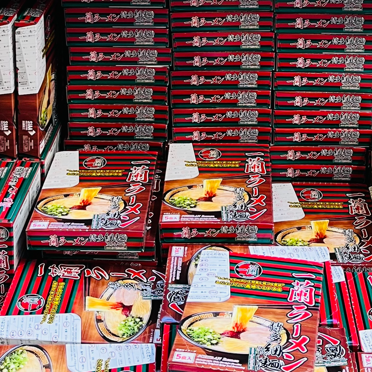 Near Me Ichiran Hakata Straight Noodle Chicken Soup Ramen Avec Special Secret Red Ichiran Dry Sauce - 5 Meals Bowl Instant Noodles