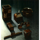 Original Japanese Bronze Calligraphy Set by Master Shugoro Hasuda - Kurumira Shop