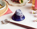 Toyo-Sasaki Glass Japanese Sake Small Glass Sakura-Fuji Fujisan Handmade Made in JAPAN