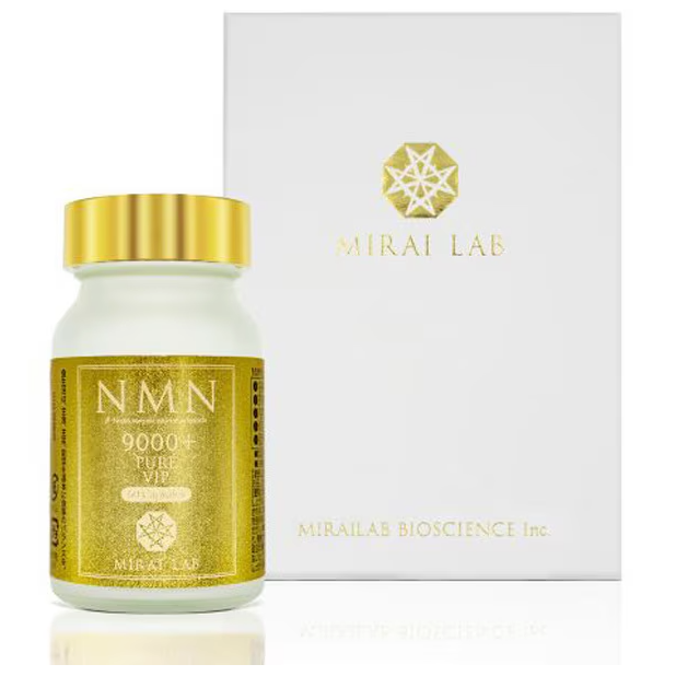 MIRAILAB NMN Pure VIP 9000 Plus – 60 Capsules Made in Japan Enzyme Method Absolute Purity 99.7%
