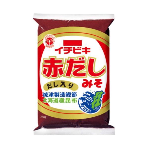 Rich Red Miso Paste 750g with Bonito & Kombu Broth Akadashi- ICHIBIKI Made in JAPAN