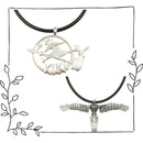 Studio Ghibli-Inspired Silver Pendant Set: Kiki & Laputa Robot - Kurumira Shop