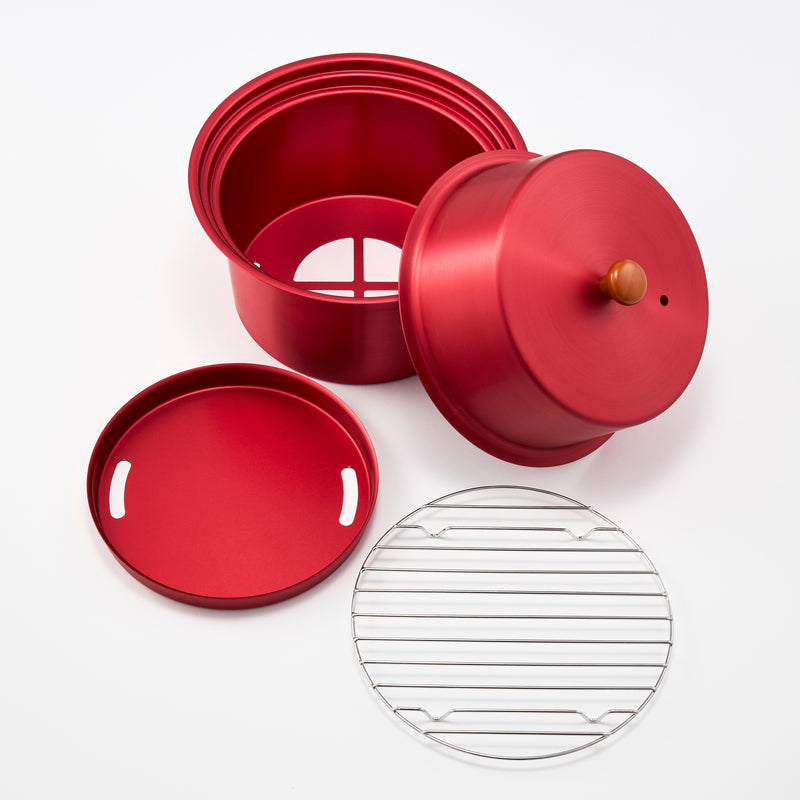 KONNO KOGYO Lightweight 387g Compact Aluminum Smoker Made in Japan - Kawasaki City Store