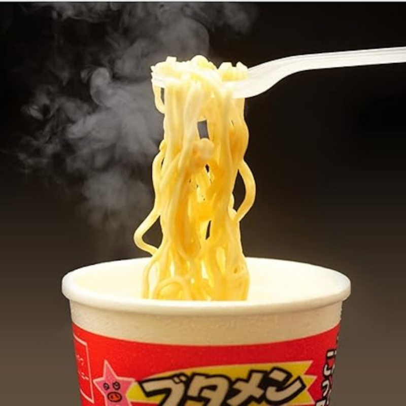 Oyatsu Company Butamen 4 Flavors 12-Cup Instant Ramen Variety Pack (Tonkotsu, Salted Tongue, Soy Sauce, Curry) – Made in JAPAN - Tokyo Sakura Mall