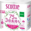 Scotty Flower Pack Triple Length Toilet Paper 4 Rolls 75m Double – Unscented – Made in JAPAN - Tokyo Sakura Mall