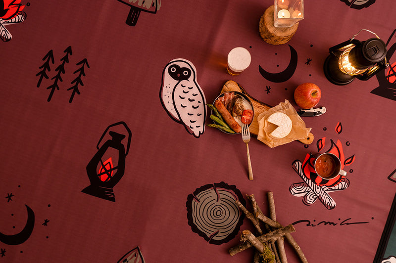 Mood Rug Forest “Forest and Owls” Tranquil Outdoor Mat - Spoon&Sugar