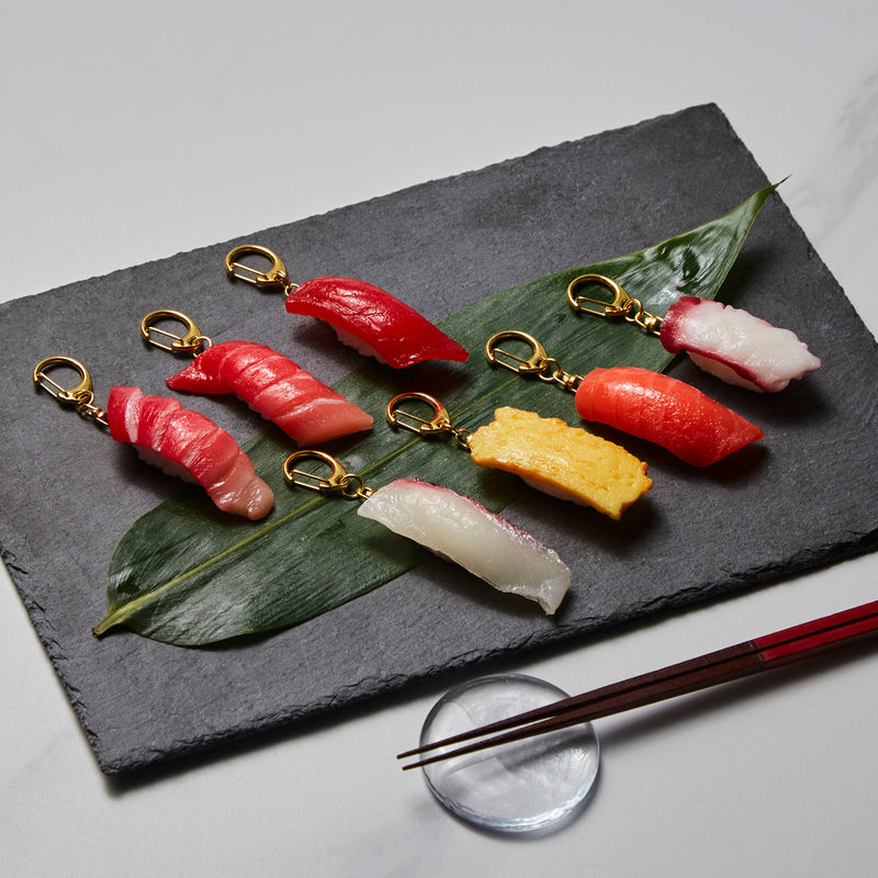 SUSHI Banana Katsudon Miniature Handcrafted Food Sample Keychain Made in JAPAN- Kawasaki City Store