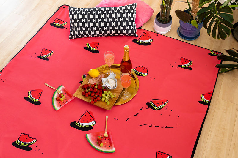 Mood Rug Watermelon “Ants and Watermelon” Fun Summer Mat - Spoon&Sugar