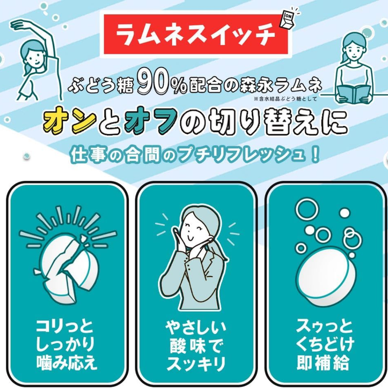 Morinaga Extra Large Ramune Candy 60g x 6 Pack – Glucose-Rich Chewy Japanese Candy – Made in JAPAN - Tokyo Sakura Mall