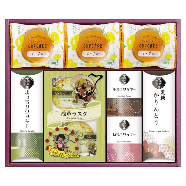 Asakusa Rusk & Japanese Sweets Gift Set from Tokyo - Global & Gourmet Shop