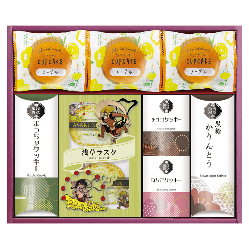 Asakusa Rusk & Japanese Sweets Gift Set from Tokyo - Global & Gourmet Shop
