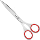 ALLEX Japanese Office Scissors 6.5" - Medium All-Purpose Scissors for Desk, Home, and School Use, All-Metal Japanese Stainless Steel Design - Yellow - Made in Japan