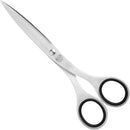 ALLEX Japanese Office Scissors 6.5" - Medium All-Purpose Scissors for Desk, Home, and School Use, All-Metal Japanese Stainless Steel Design - Red - Made in Japan