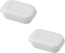 Marna K811W Ultra Frozen Rice Container, Small (Set of 2, Microwave/Dishwasher Safe), Rice, Frozen R