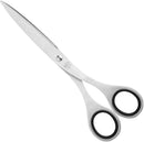 ALLEX Japanese Office Scissors 7.8" - Extra Large All-Purpose Scissors for Desk, Home, and School Use, All-Metal Japanese Stainless Steel Design - Red - Made in Japan