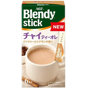 AGF Blendy Stick Chai Tea Lait  9.5 g x 6 Stick x 24 Boxes  - TSM