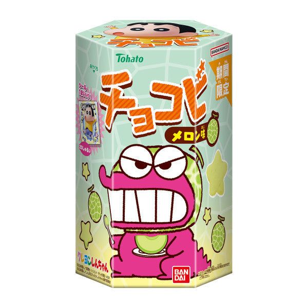 TOHATO Chocobi Melon Flavor 18g Dive into a Crunchy Snack Adventure with a Refreshing Melon Twist -Tokyo Snack Land