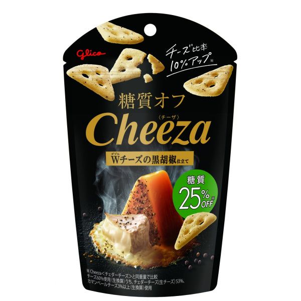 Glico Sugar Free Cheeza W Cheese with Black Pepper Irresistible Flavor and Zero Sugar! - Tokyo Snack Land
