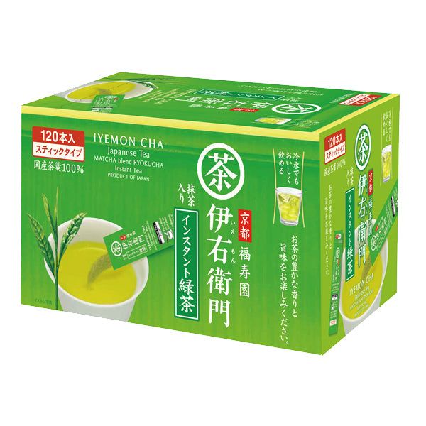 Iyemon Instant Green Tea Mactha Powder 120 Stick - Tokyo Snack Land