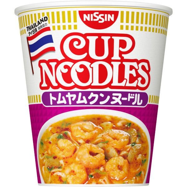 Nissin Cup Noodle Tom Yam Kung Fusion of Authentic Thai Flavors in Instant Ramen -Tokyo Snack Land