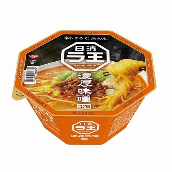 Nissin Ra-Oh Thick Miso Ramen Japanese Noodles Flavorful Miso Soup Base - Tokyo Snack Land