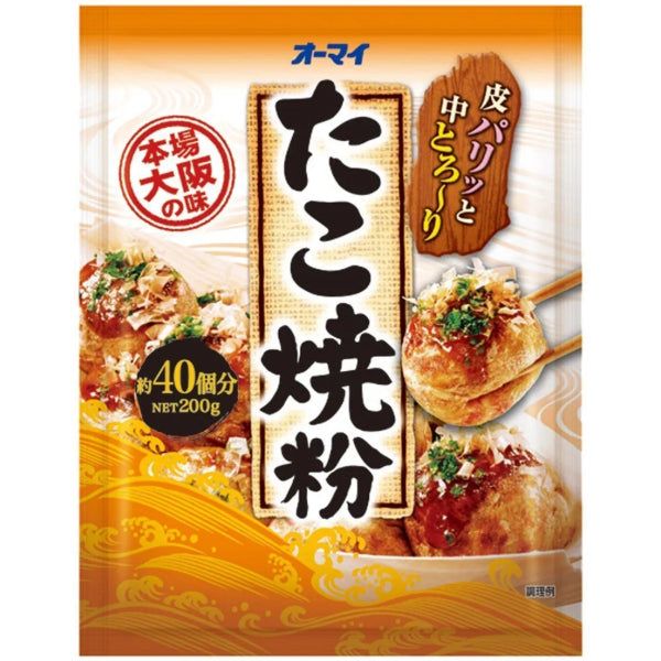 O-Mai Takoyaki Flour 200g Perfect for Homemade Takoyaki Balls - Tokyo Snack Land
