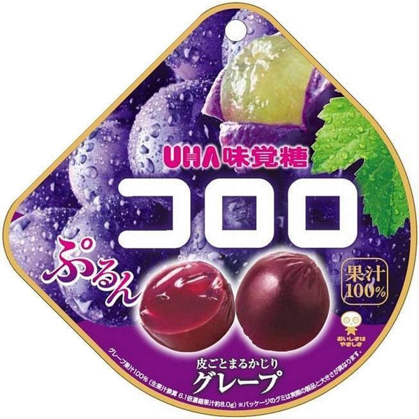 UHA Kororo Gummy Candy Grape 48g - Tokyo Snack Land