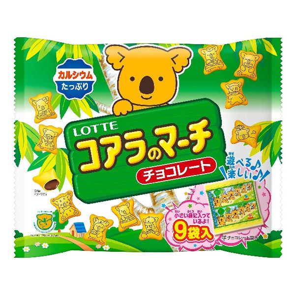 Lotte Koala March Share Pack 9 Pack Chocolate Biscuit  - Tokyo Snack Land